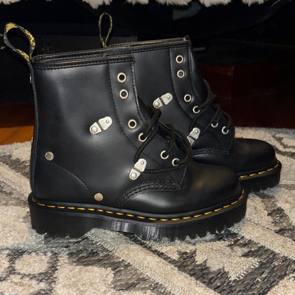 Dr. Martens Shoes - Dr. Martens 1450 Bex Stud Black Combat Boots